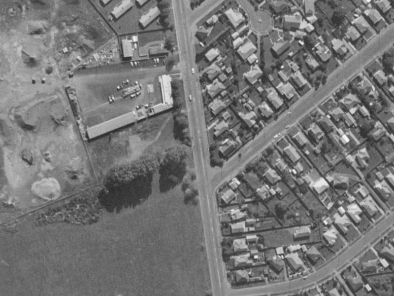 79 Lyttelton Street from the air, 1970-1974