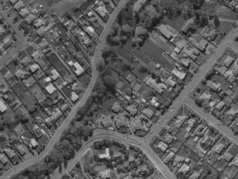 44 Thorrington Road from the air, 1970-1974