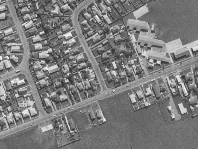 55 Maryhill Avenue from the air, 1970-1974