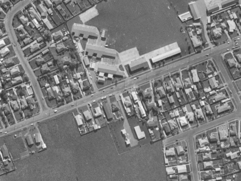 106 Sparks Road from the air, 1970-1974
