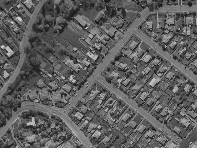 21 Thorrington Road from the air, 1970-1974