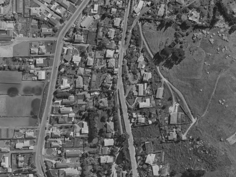 24 Rapaki Road from the air, 1970-1974