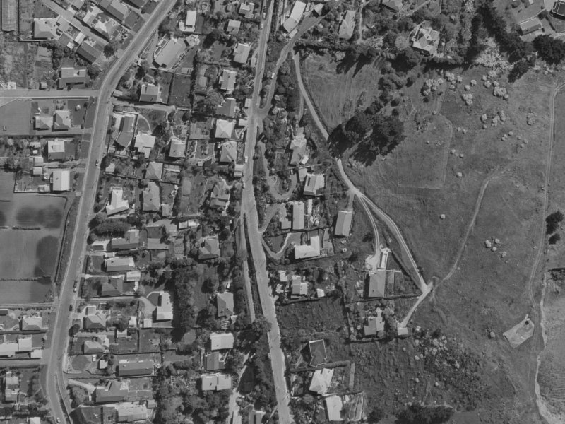 Rapaki Road from the air, 1970-1974