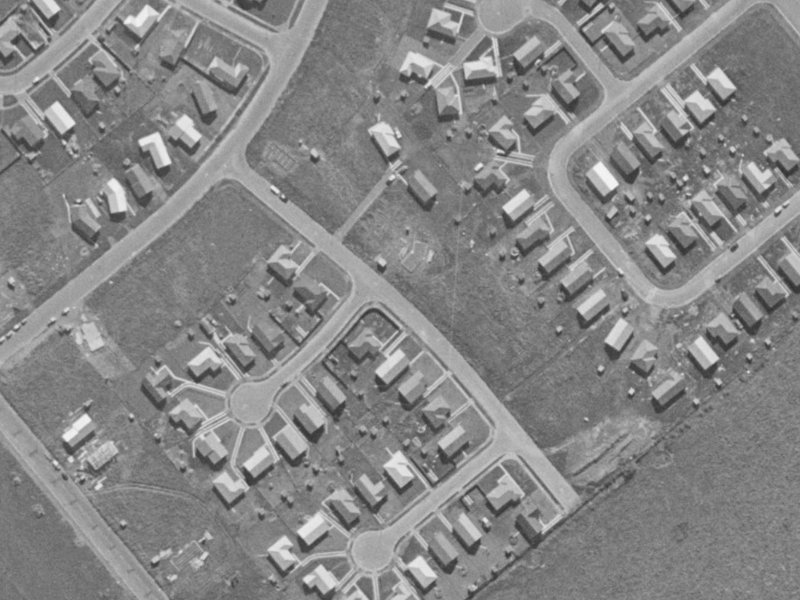 16 Salmond Street from the air, 1970-1974