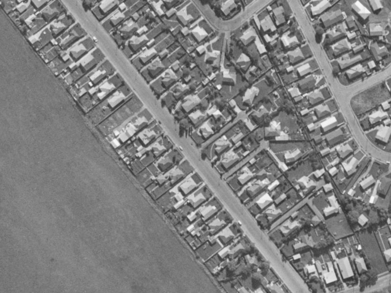 30 Victors Road from the air, 1970-1974