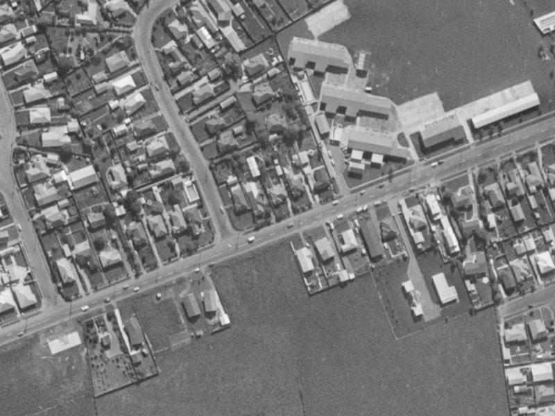 123 Sparks Road from the air, 1970-1974