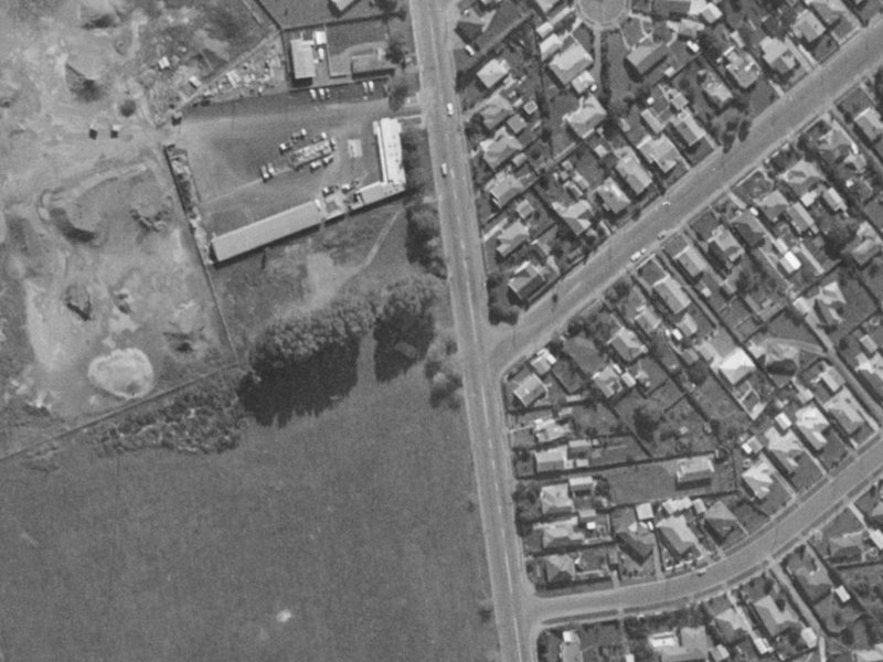 Lyttelton Street from the air, 1970-1974