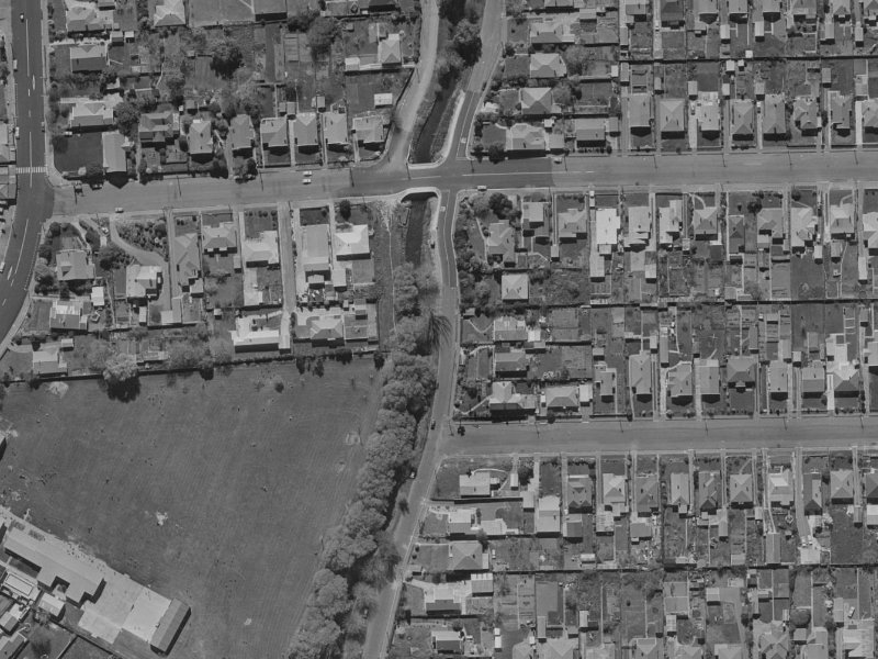 145 Waimea Terrace from the air, 1970-1974