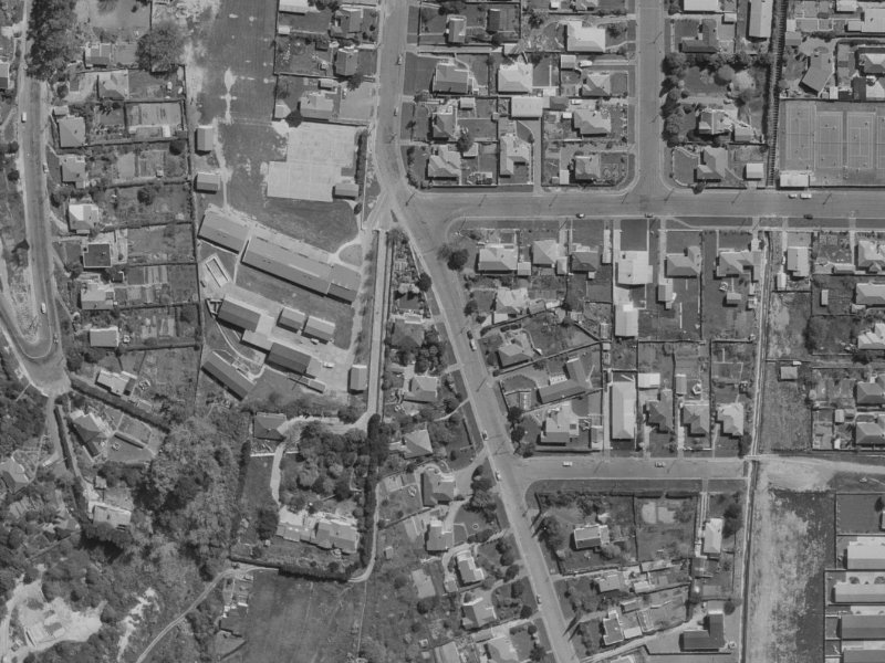30 Albert Terrace from the air, 1970-1974