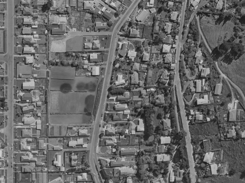 Vernon Terrace from the air, 1970-1974