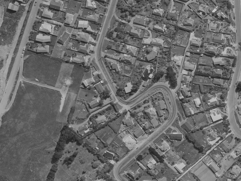 129 Major Hornbrook Road from the air, 1970-1974