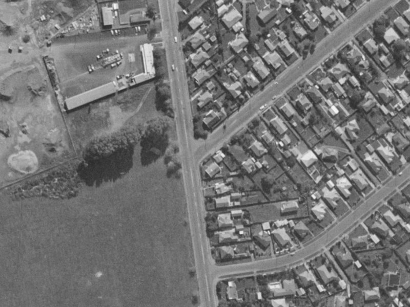 2 Conway Street from the air, 1970-1974