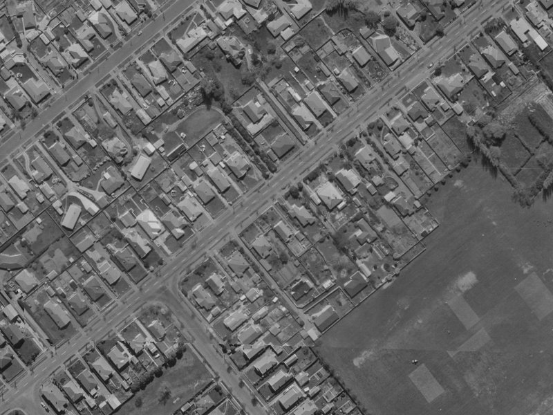 128 Rose Street from the air, 1970-1974