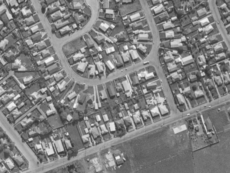 7 Marion Street from the air, 1970-1974