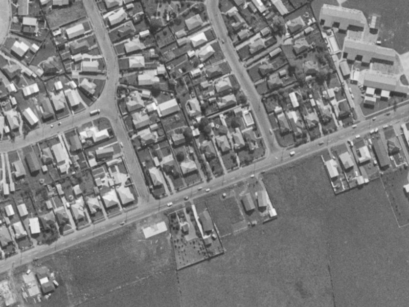 135 Sparks Road from the air, 1970-1974