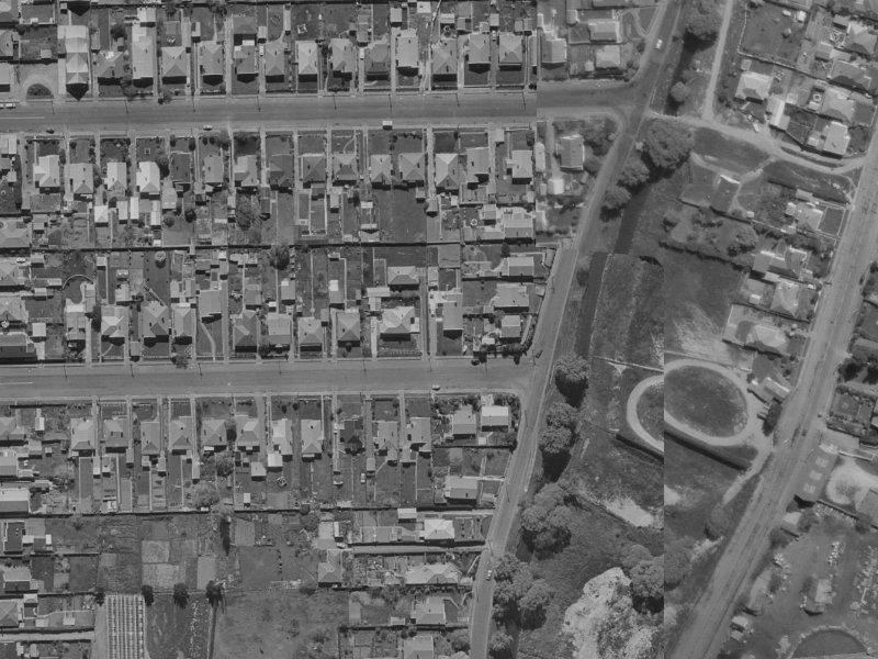 85 Corson Avenue from the air, 1970-1974