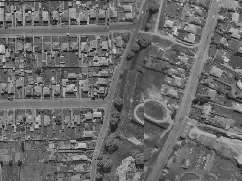 114 Eastern Terrace from the air, 1970-1974