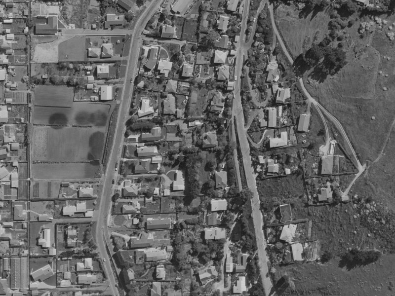40 Rapaki Road from the air, 1970-1974