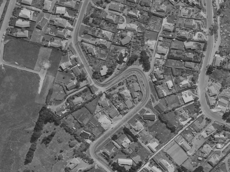 152 Major Hornbrook Road from the air, 1970-1974