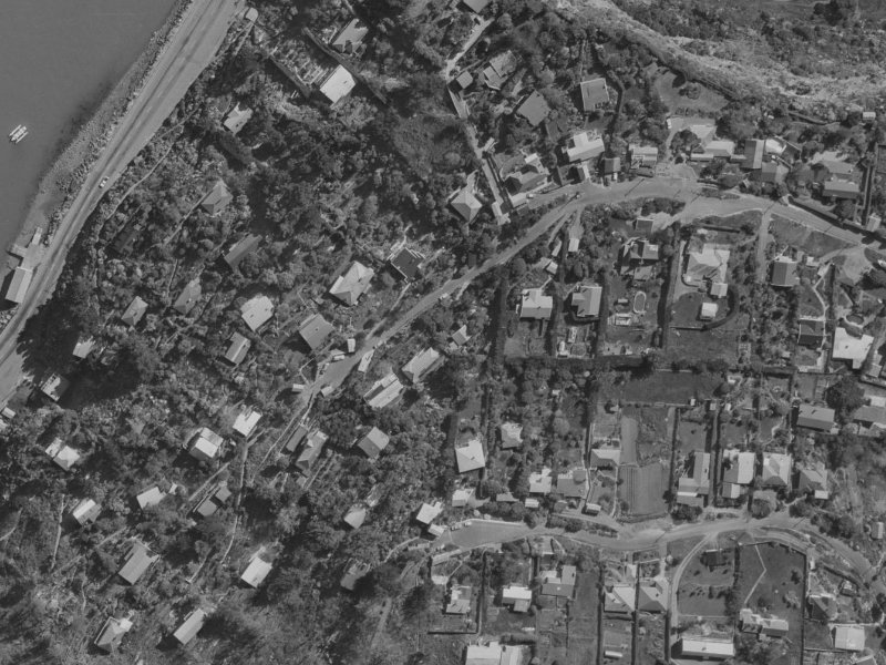 Kinsey Terrace from the air, 1970-1974