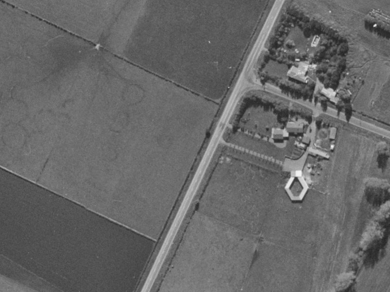 386 Wigram Road from the air, 1970-1974