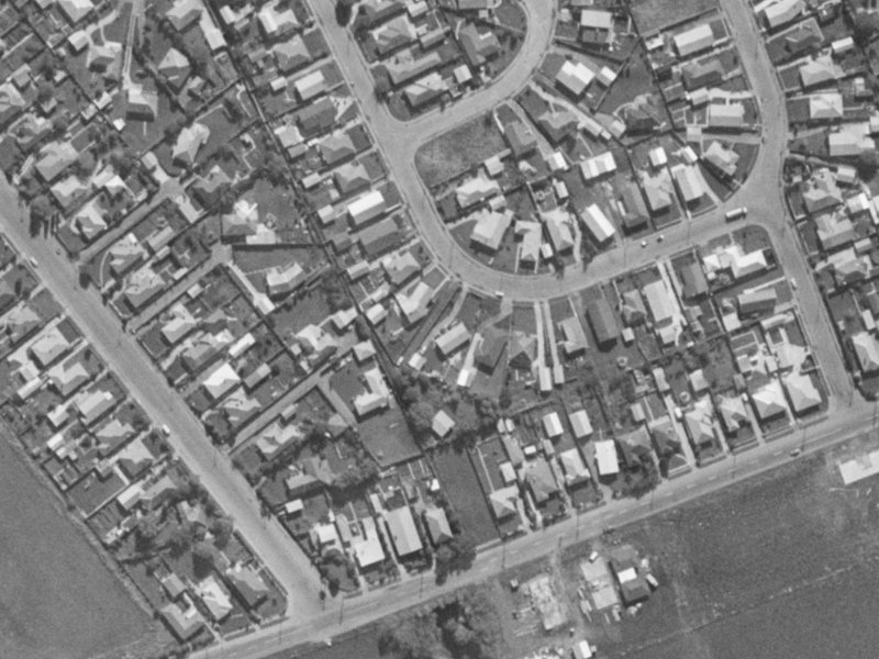 17 Marion Street from the air, 1970-1974