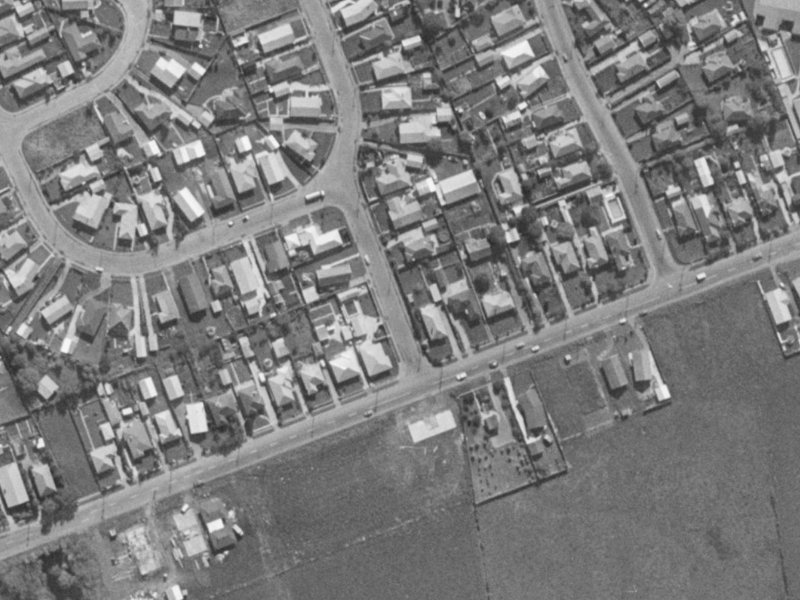 63 Gainsborough Street from the air, 1970-1974