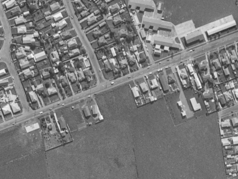 122 Sparks Road from the air, 1970-1974