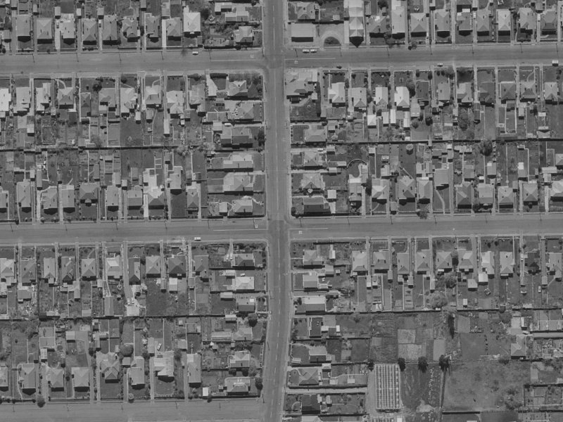 94 Birdwood Avenue from the air, 1970-1974