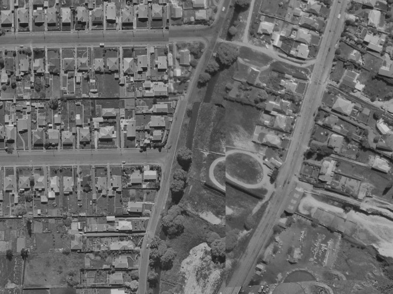 8A Palatine Terrace from the air, 1970-1974