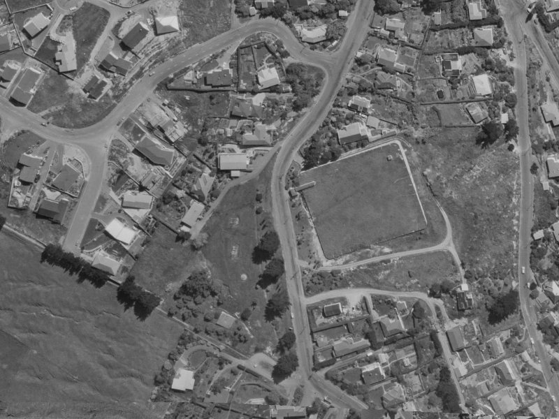 29A Huntsbury Avenue from the air, 1970-1974