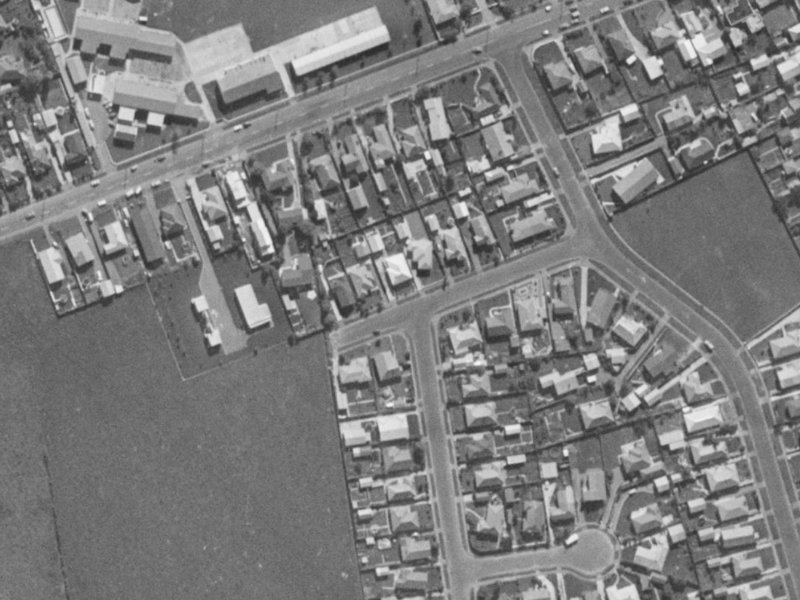 12 Northaw Street from the air, 1970-1974