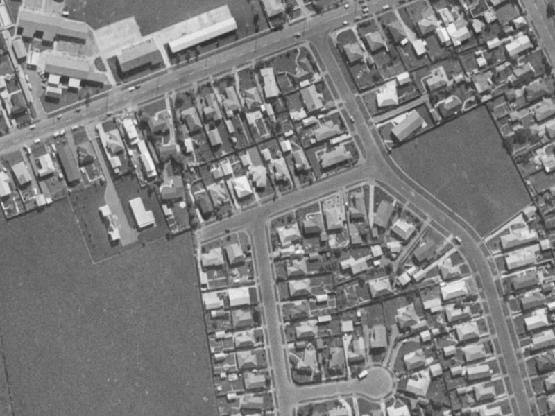 8 Northaw Street from the air, 1970-1974