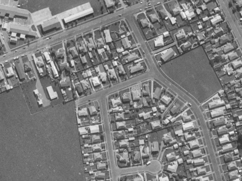 7 Northaw Street from the air, 1970-1974
