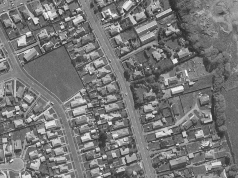 200 Hoon Hay Road from the air, 1970-1974