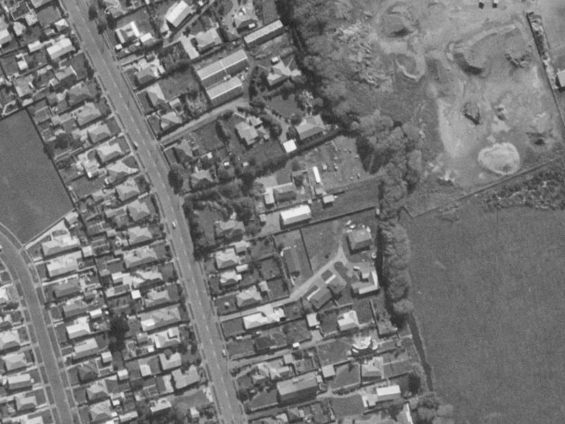 211 Hoon Hay Road from the air, 1970-1974
