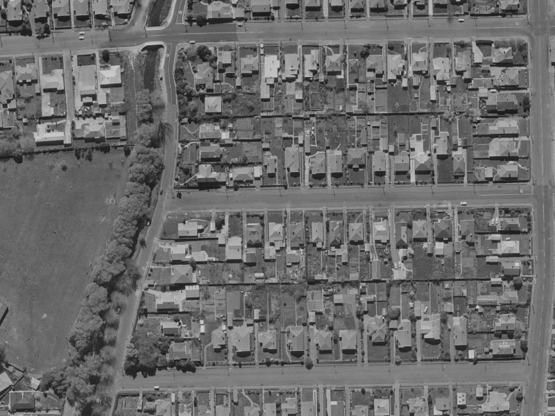 16 Corson Avenue from the air, 1970-1974