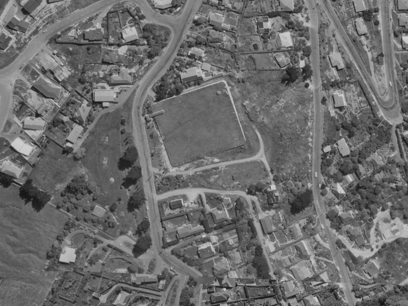 4A Millhill Lane from the air, 1970-1974