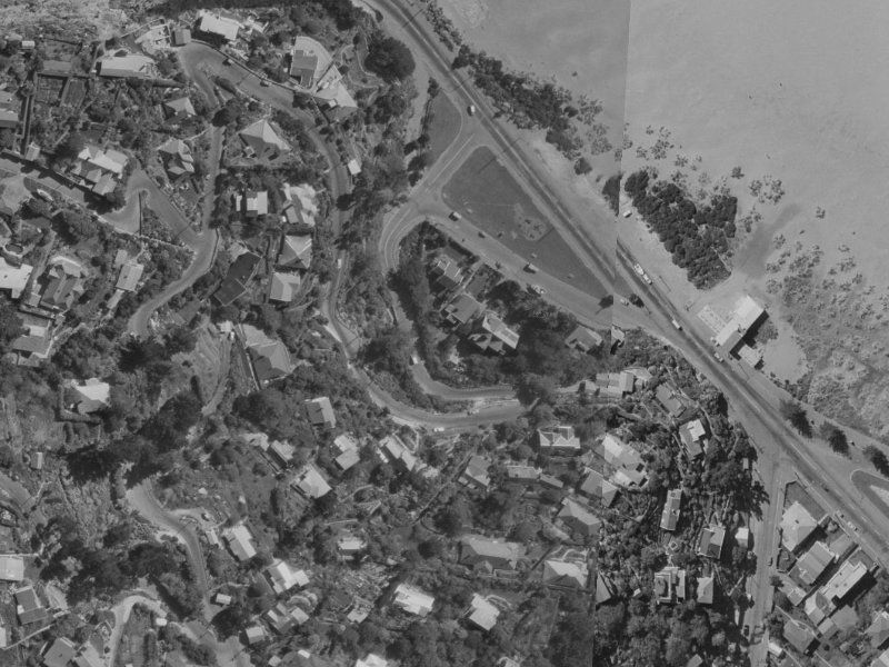 7–19 Clifton Terrace from the air, 1970-1974