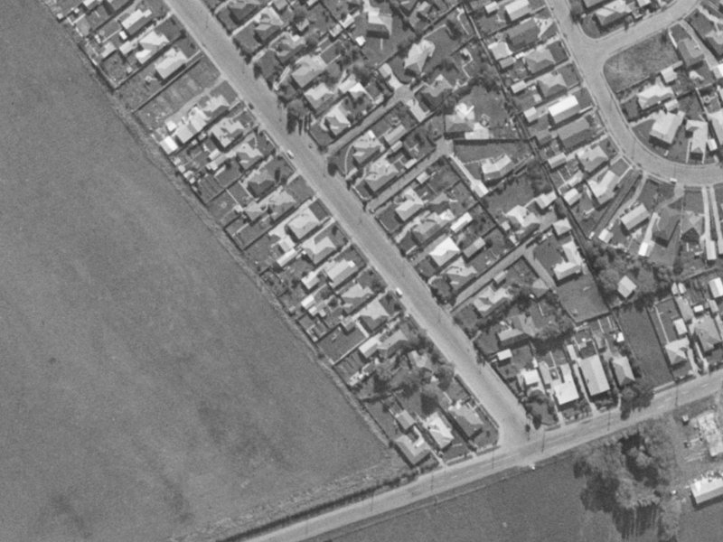 11 Victors Road from the air, 1970-1974