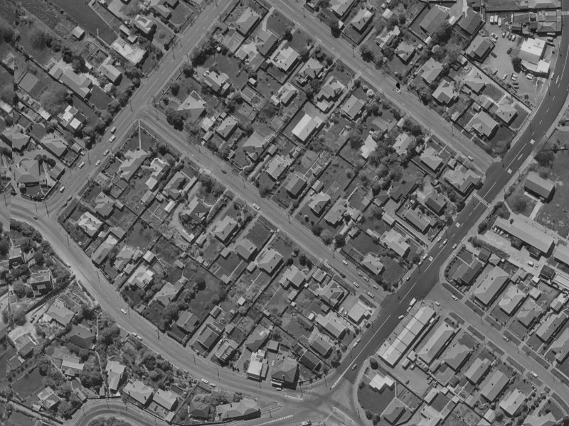 4B Woodbridge Road from the air, 1970-1974