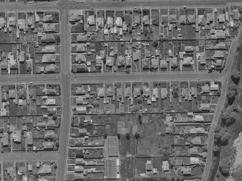 66 Corson Avenue from the air, 1970-1974