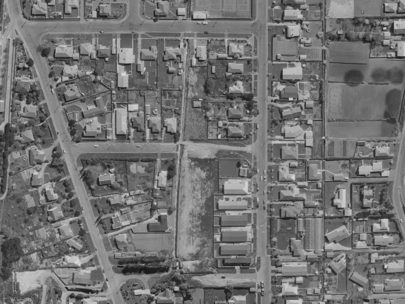 Charlene Place from the air, 1970-1974