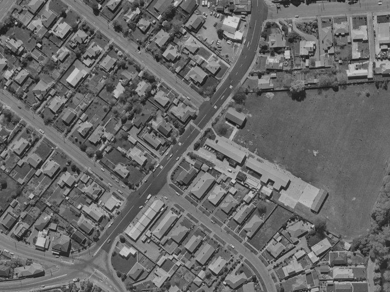 11-15 Colombo Street from the air, 1970-1974