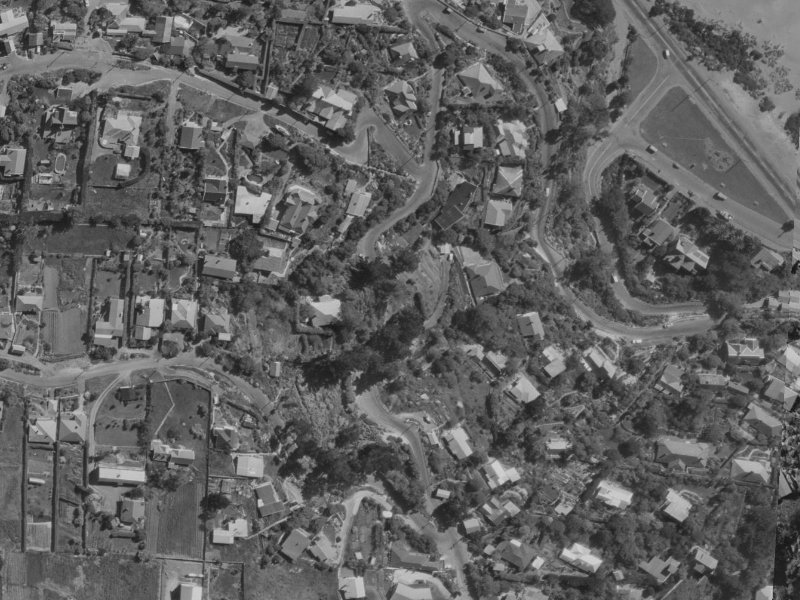 55 Clifton Terrace from the air, 1970-1974