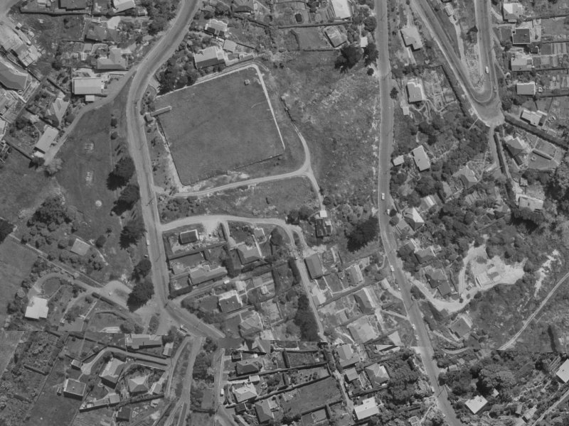 Millhill Lane from the air, 1970-1974