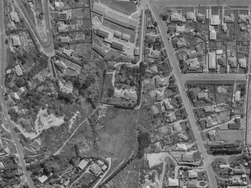 28 Albert Terrace from the air, 1970-1974