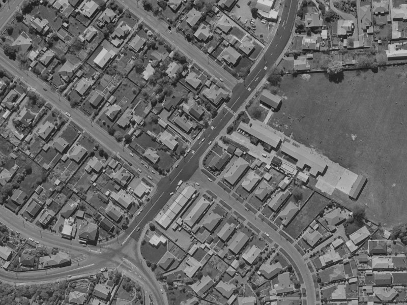 22 Colombo Street from the air, 1970-1974