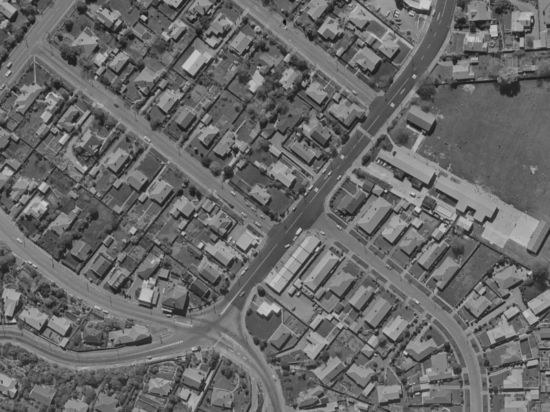 9 Colombo Street from the air, 1970-1974