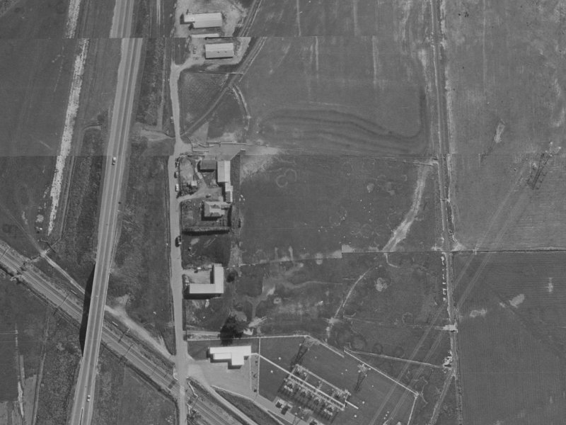 Scruttons Road from the air, 1970-1974